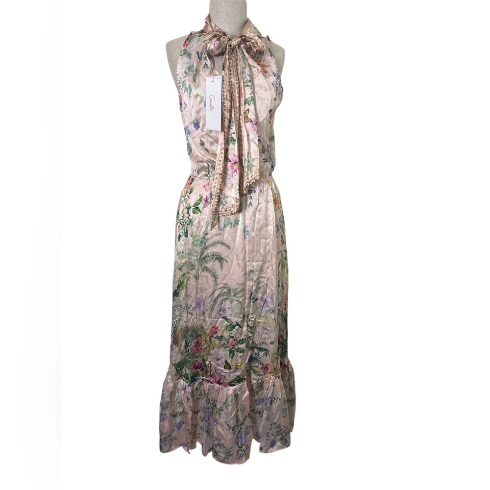 Camilla necktie dress with elasticated waist - Picture 2 of 8